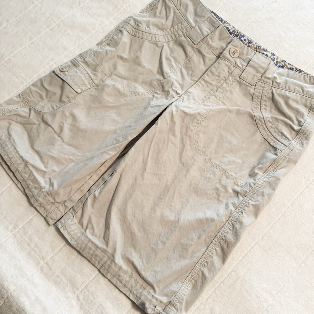 Carhartt Women's Shorts Size 4 Khaki Bermuda 2012 Cargo Carpenter - Picture 2 of 10